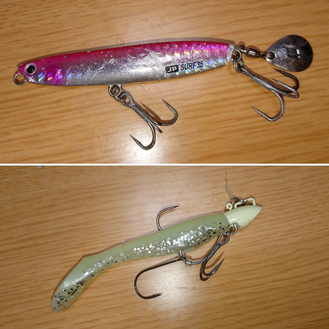 ジグパラサーフ フックサイズ