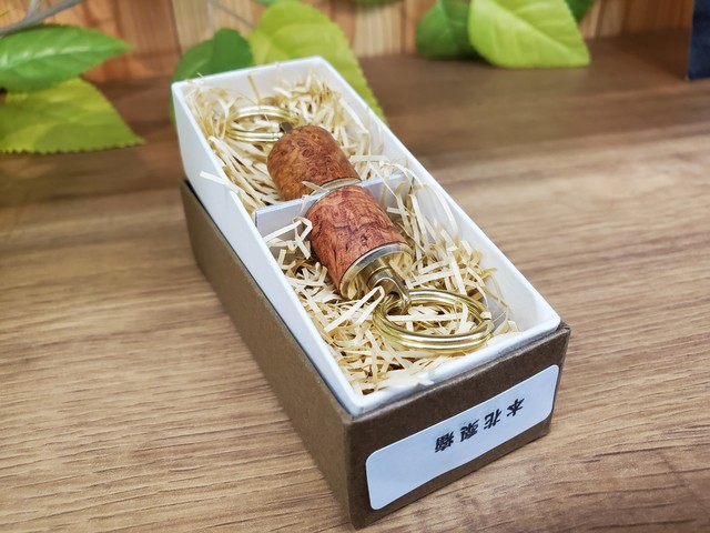 スプリームスタイル ランディングネット 半製品黒柿 孔雀杢 