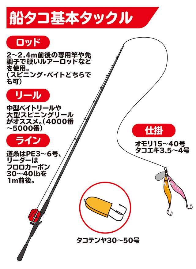 タコ】船釣り(関東) - HOW TO [釣具のキャスティング]