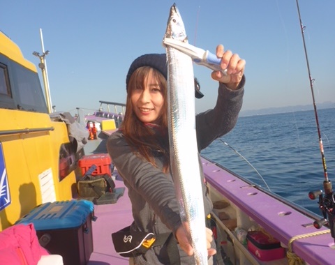 Miwaの釣果報告 川崎 つり幸 さんでタチウオジギングへ Clab Casting Lady Anglers Blog 釣具のキャスティング