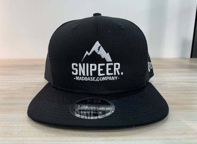 ニューエラ　snipeer   9fifty   コラボキャップ　黒　釣り 遊びに本気な吉田遊ならではの9FIFTY。「SNIPEER × NEW ERA 20th
